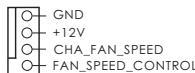 ASROCK H61DEL, H61M-DG3/USB3, H61M-DGS, H61M-GE, H61M-GS, H61M-PS4, H61M-S, H61M-VG3 - 机箱,电源风扇接头 - 1