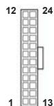ASROCK H61DEL,  H61M-DG3/USB3,  H61M-DGS,  H61M-GE,  H61M-GS,  H61M-PS4,  H61M-S,  H61M-VG3 - ATX-Netz-Header - 1