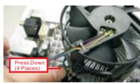 ASROCK H61DEL,  H61M-DG3/USB3,  H61M-DGS,  H61M-GE,  H61M-GS,  H61M-PS4,  H61M-S,  H61M-VG3 - Installation of CPU Fan and Heatsink - 3