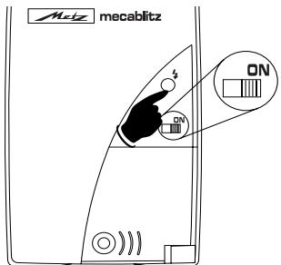 METZ MECABLITZ 34 AF-3 N - Tasto per emissione manuale - 1