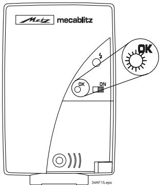 METZ MECABLITZ 34 AF-3 N - Meldingen van de flitser aan de camera - 1