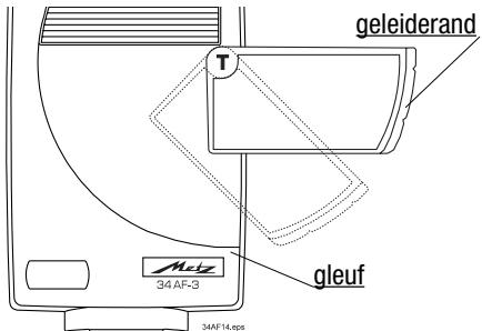 METZ MECABLITZ 34 AF-3 N - Monteren c.q. afnemen van de voorzetstukken. - 1