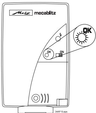 METZ MECABLITZ 34 AF-3 N - Meldungen vom Blitzgerät an die Kamera - 1