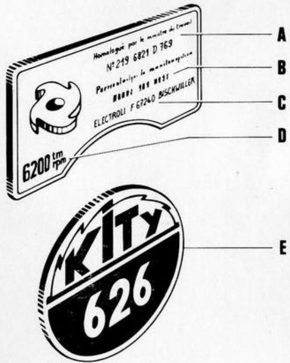 KITY TOUPIE 626 - Attestation de conformité - 1