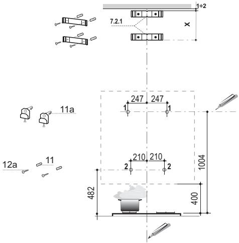 ROBLIN CREATIX BK - 5045001 - Bohren der Wand und Befestigung der Bügel - 1