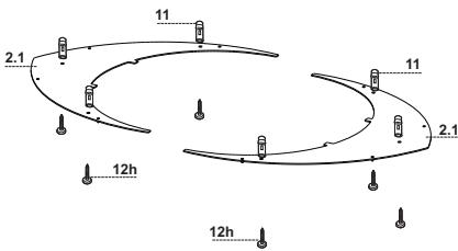 ROBLIN F LIGHT - FIXATION RALLONGE PLAQUE (MODELE NEST) - 1