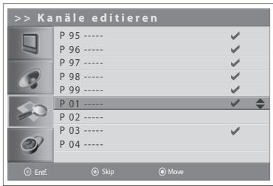 HUMAX LGB-32DST - Bearbeiten von Analogkanänen - 2