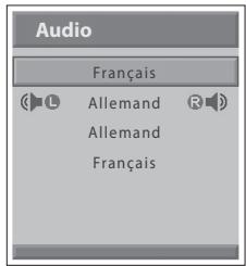 HUMAX LGB-32DST - Modification des options audio - 1
