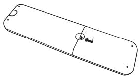 HUMAX LGB-32DST - Insertion des piles dans la télécommande - 2