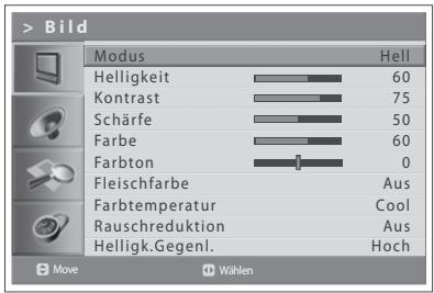 HUMAX LGB-32DST - Auswahlen eines Bildmodus - 1
