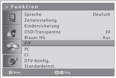 HUMAX LGB-32DST - PIP-Einstellungen (Picture-in-Picture, Bild im Bild) - 1