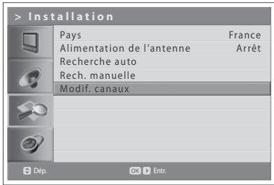 HUMAX LGB-32DST - Modification de canaux analogiques - 1