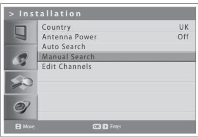HUMAX LGB-32DST - Scanning Digital Channels Manually --- (for UK only) - 1