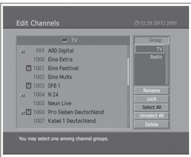 HUMAX LGB-32DST - Editing Digital Channels - 3