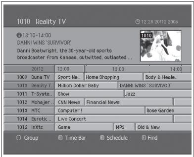 HUMAX LGB-32DST - Viewing the Electronic Programme Guide(EPG) - 2