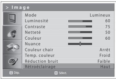HUMAX LGB-32DST - Réglage de la luminosité du rétroéclairage - 1