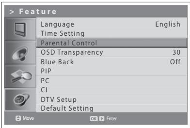 HUMAX LGB-32DST - Parental Control - 1