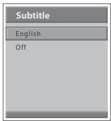 HUMAX LGB-32DST - Changing Subtitle Language - 1