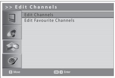 HUMAX LGB-32DST - Editing Digital Channels - 2