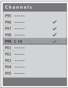 HUMAX LGB-32DST - Viewing Channel List - 2