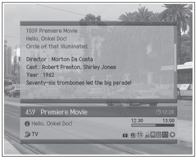 HUMAX LGB-32DST - Displaying Information - 3