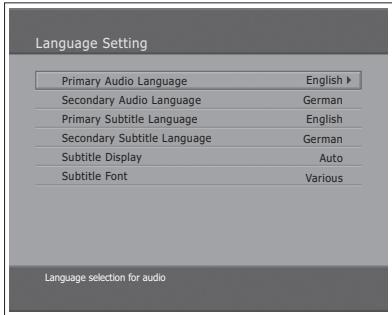 HUMAX LGB-32DST - Language Setting - 3
