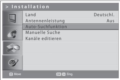 HUMAX LGB-32DST - Automatische Suche nach Analogkanänen - 1