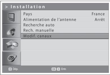 HUMAX LGB-32DST - Modification de canaux numériques favoris - 1