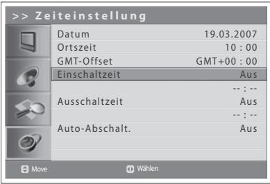 HUMAX LGB-32DST - Einstellen der aktuellen Zeit - 1