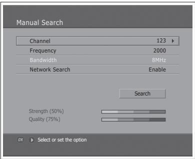 HUMAX LGB-32DST - Scanning Digital Channels Manually - (for other countries) - 2