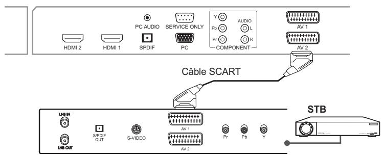HUMAX LGB-32DST - Utilisation du câble SCART - 2