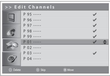 HUMAX LGB-32DST - Editing Analog Channels - 2