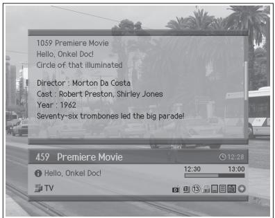 HUMAX LGB-32DST - Anzeigen von Informationen - 3