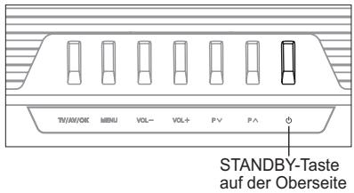HUMAX LGB-32DST - Gehen Sie folgendermaßen vor, um das Fernsehgerät einzuschalten: - 1