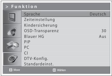 HUMAX LGB-32DST - Auswahlen der Menüsprache - 1