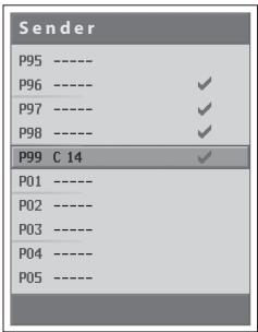 HUMAX LGB-32DST - Anzeigen der Senderliste - 2