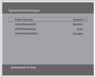 HUMAX LGB-32DST - Spracheinstellung - 2
