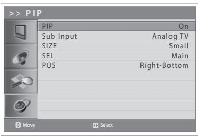 HUMAX LGB-32DST - Picture-in-Picture (PIP) Settings - 2