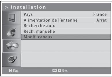 HUMAX LGB-32DST - Modification de canaux numériques - 1