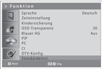 HUMAX LGB-32DST - So führn Sie die Standardeinstellung aus: - 1