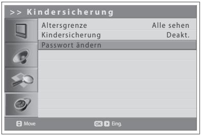HUMAX LGB-32DST - Einstellen der Kindersicherung - 1