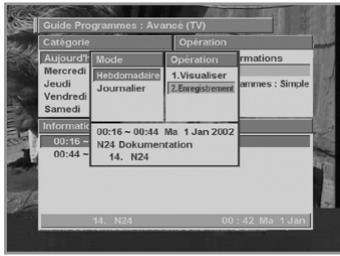 HUMAX PVR-8000 - Utilisation du mode simplifie: aucun effet - 1