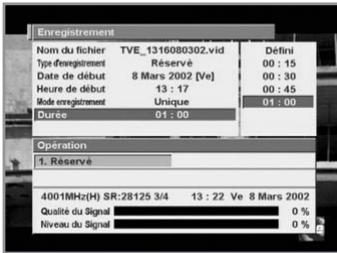 HUMAX PVR-8000 - Durée - 2