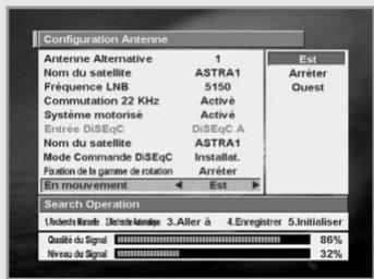 HUMAX PVR-8000 - Réglage des limites du moteur - 1