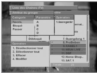 HUMAX PVR-8000 - Pour enregistrer les modifications apportées aux attributs, précédez comme suit : - 2