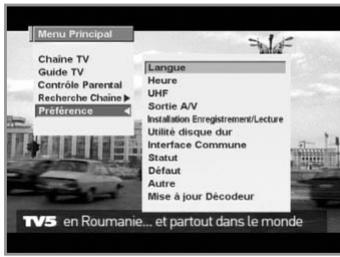 HUMAX PVR-8000 - Préference - 1