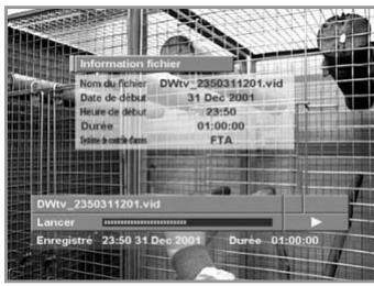 HUMAX PVR-8000 - Les icônes suivantes sont affichées: - 1