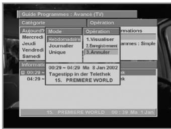 HUMAX PVR-8000 - Pour réserver un programme de votrechoix: - 2
