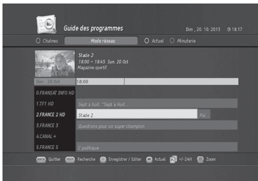 HUMAX TN8000 HD - Guide des programmes - 1