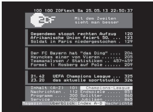 HUMAX TN8000 HD - Téléxte - 2